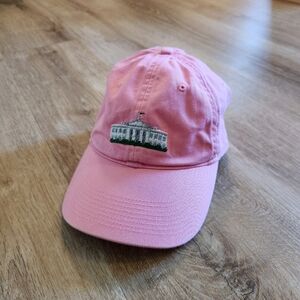 Smathers & Branson White House Needlepoint Pink Hat